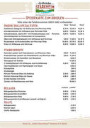 Speisekarte KW3