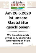 Geschlossen 26.5.2020