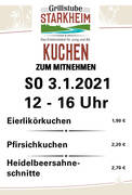 Kuchen am 3.1.2021