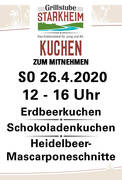 Kuchen zum mitnehmen am 26.4.2020