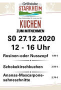 Plakat Kuchen 27.12.2020